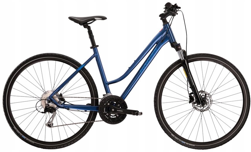 Rower Crossowy Damski Kross Evado 6.0 28 M(17'') niebieski/błękitny połysk