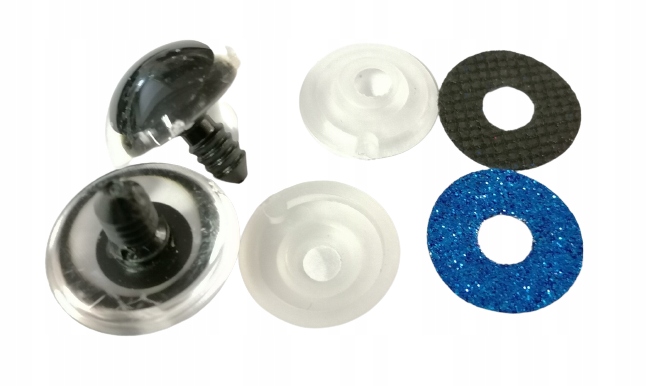 OC067 Oczy Do Zabawek Bezpieczne niebies 22mm 2szt