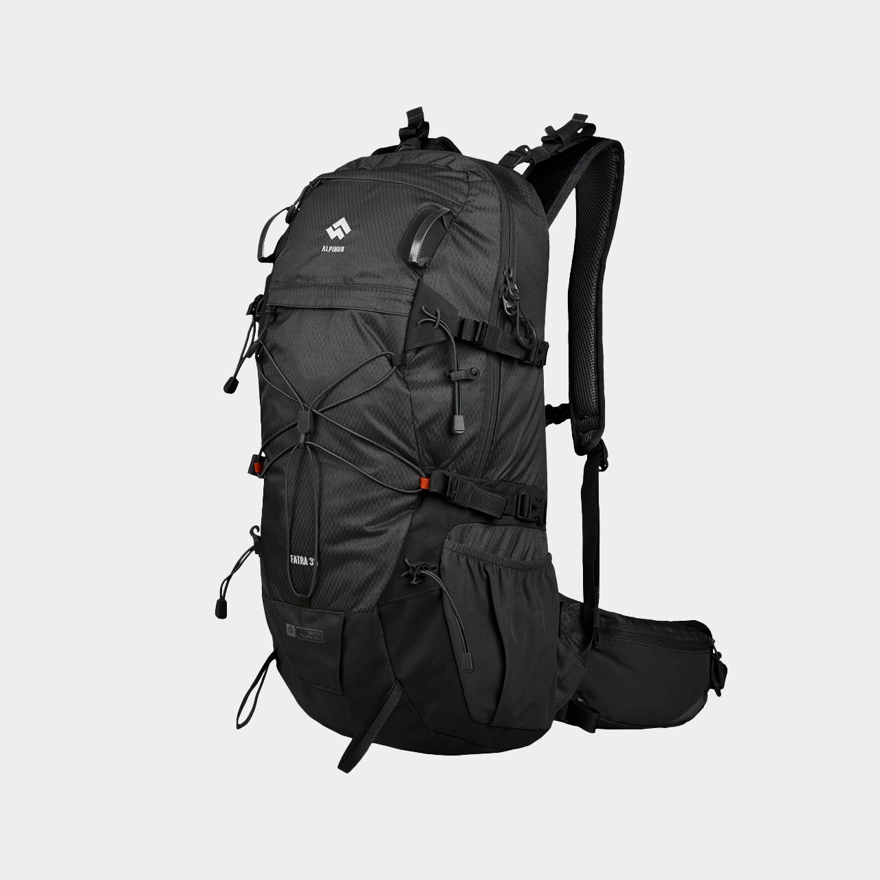 Značkový Turistický Batoh Alpinus Fatra 30L Black