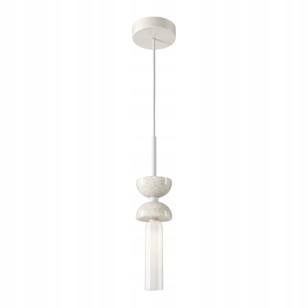 Závesná lampa Mramorová Kyoto 1xG9 28W biela sklenená Maytoni