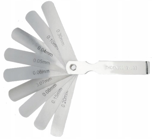 

Hogert HT8G330 Szczelinomierz 0,04-0,3 mm 9 el.