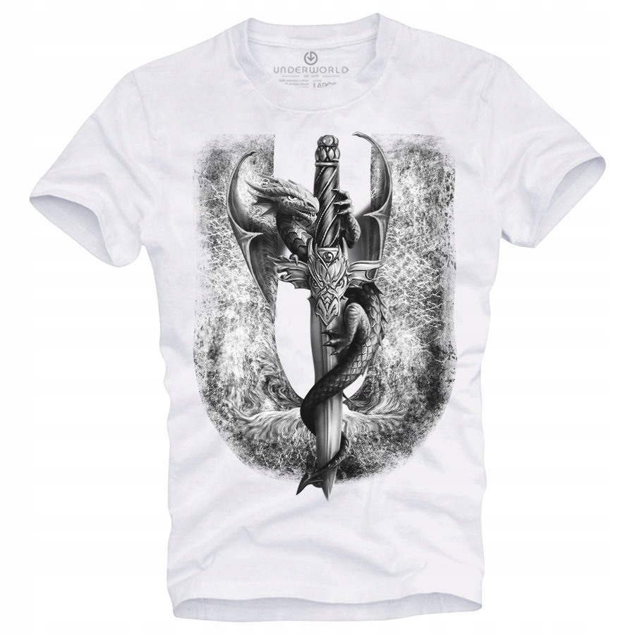 

T-shirt męski Underworld Dragon biały