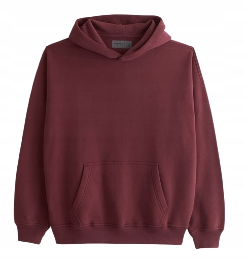 mikina Abercrombie L klokanka bordó soft