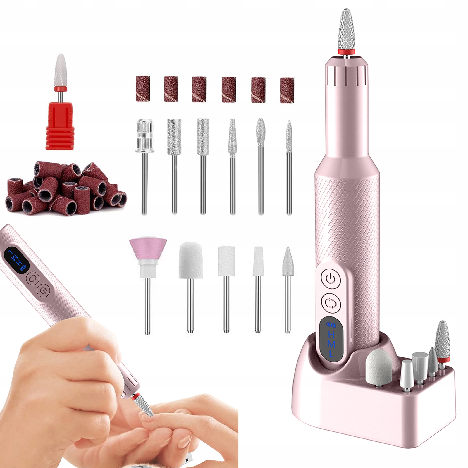 Bruska Na Nehty Manikúra Pedikúra Profesionální Silná Frézy