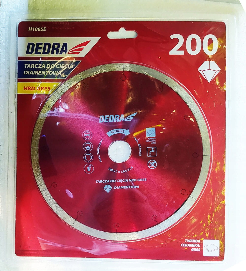 

Tarcza Hrd Gres 200/25,4mm do cięcia gresu