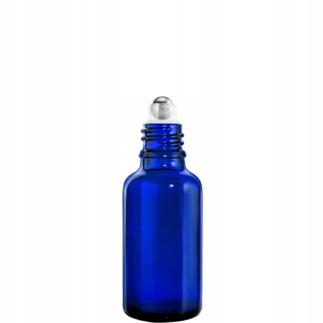

Butelka Szklana 30ML Niebieska Z Roll On I Nakrętk