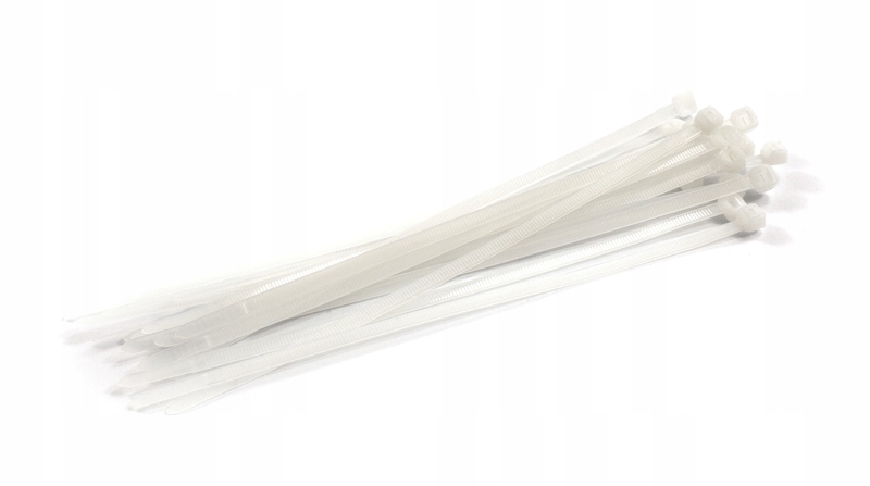 

Trytki opaski zaciskowe kablowe białe 4,8x450 100s