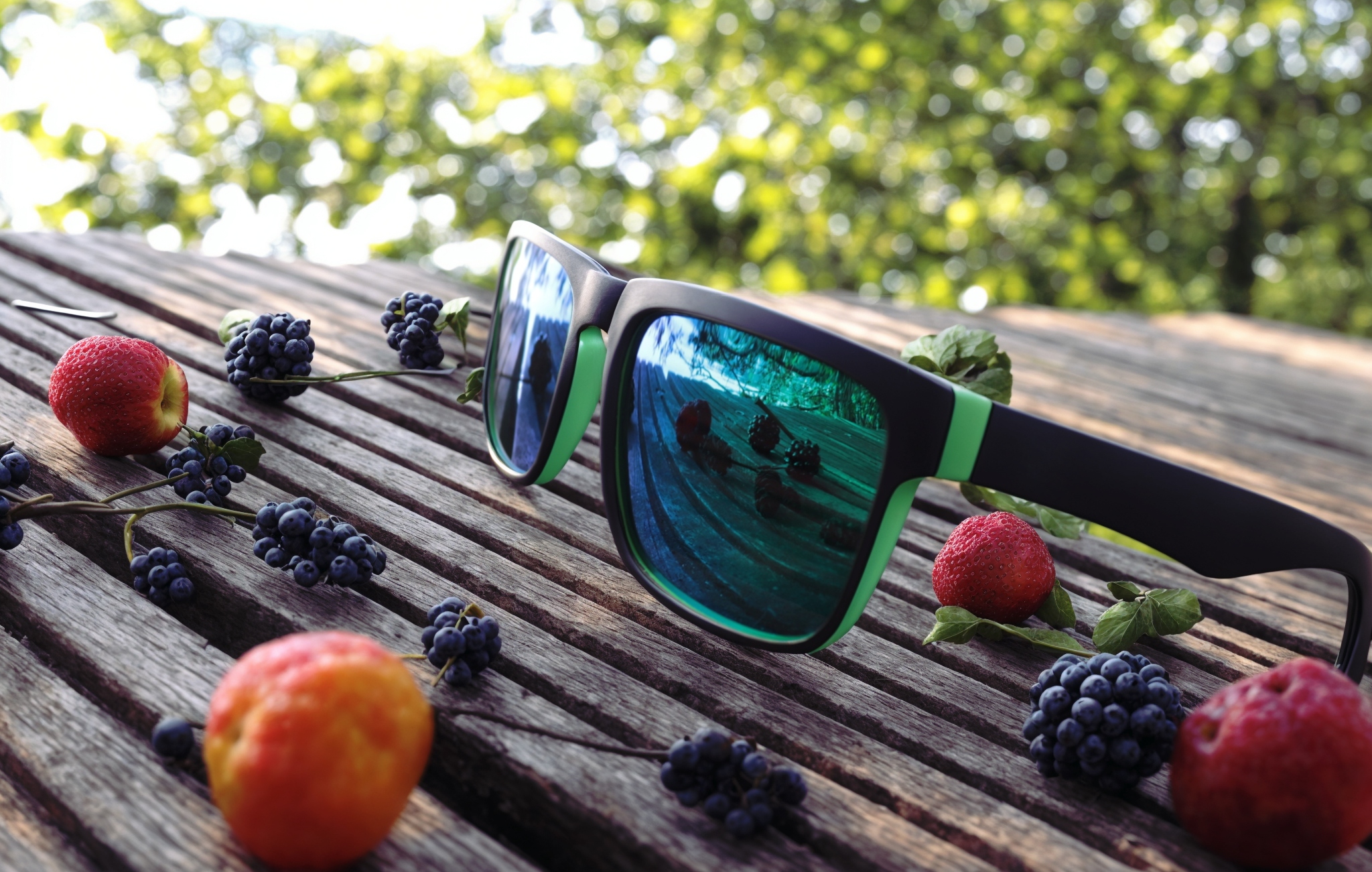 OKULARY PRZECIWSŁONECZNE Z FILTREM Lustrzanki Polaryzacyjne Zielone + Etui Marka inna