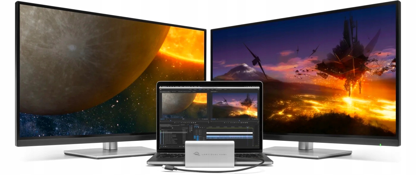 OWC USB-C Dual HDMI 4K Display Adapter DisplayLink MacOS M1 M2 M3 Win Intel Stan opakowania oryginalne