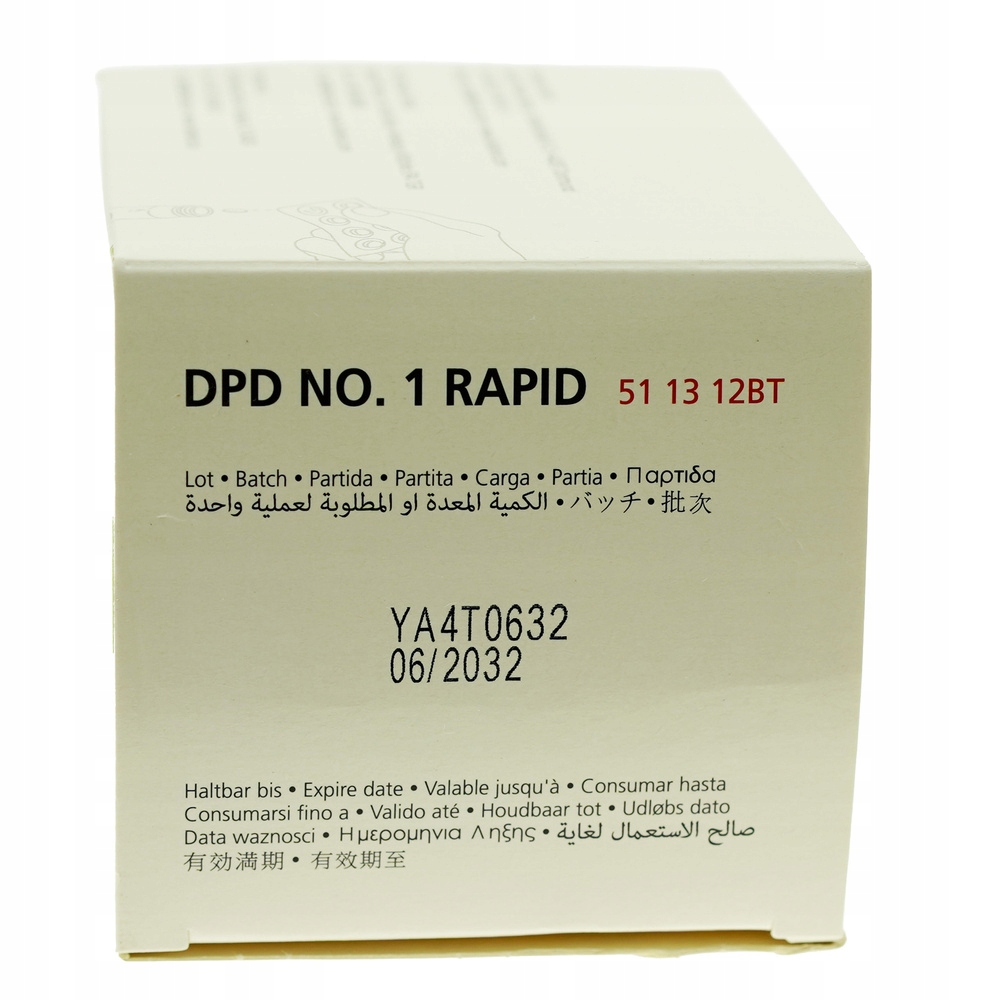 Tabletki CL-DPD1 Rapid do pomiaru chloru LOVIBOND 1 listek( tester ręczny) Kod producenta 30619