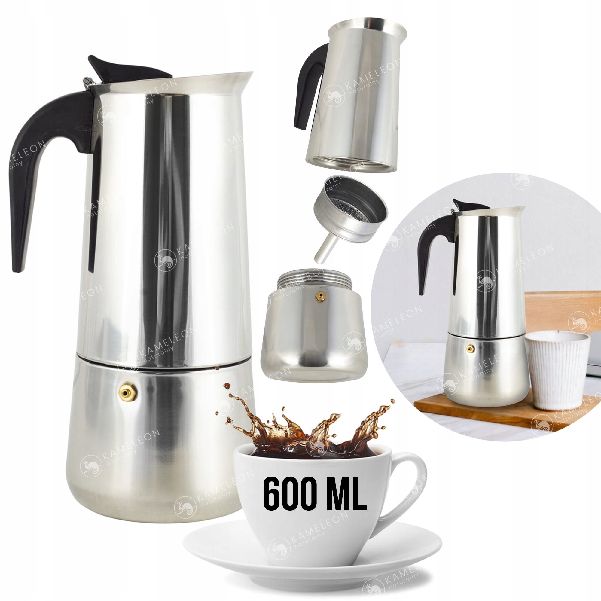 

Kawiarka Ekspres Do Kawy Kafeterka Na 12 Kaw 600ml