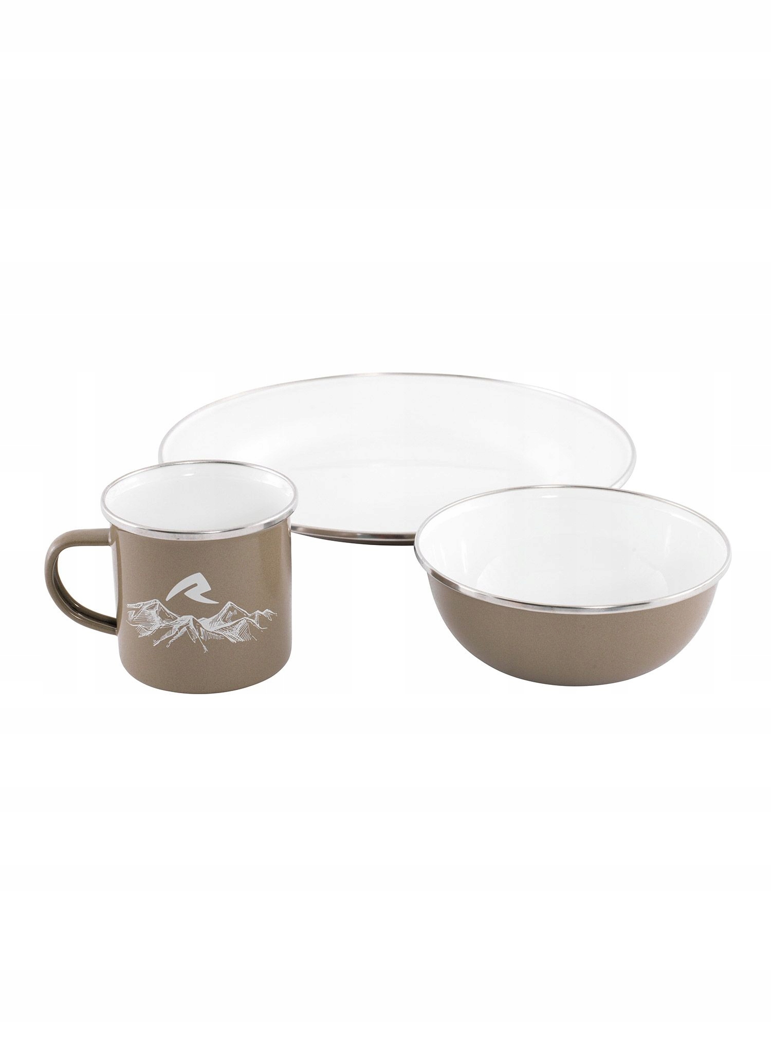 Sada nádobí Robens Tongass Single Enamel Set