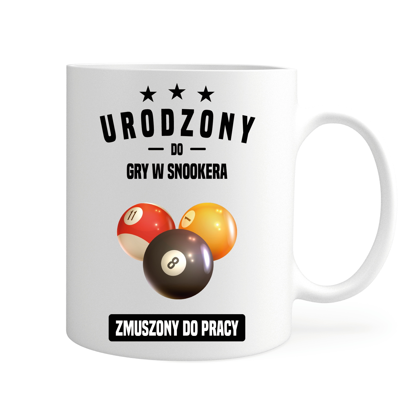 

Kubek Urodzony Do Gry W Snookera