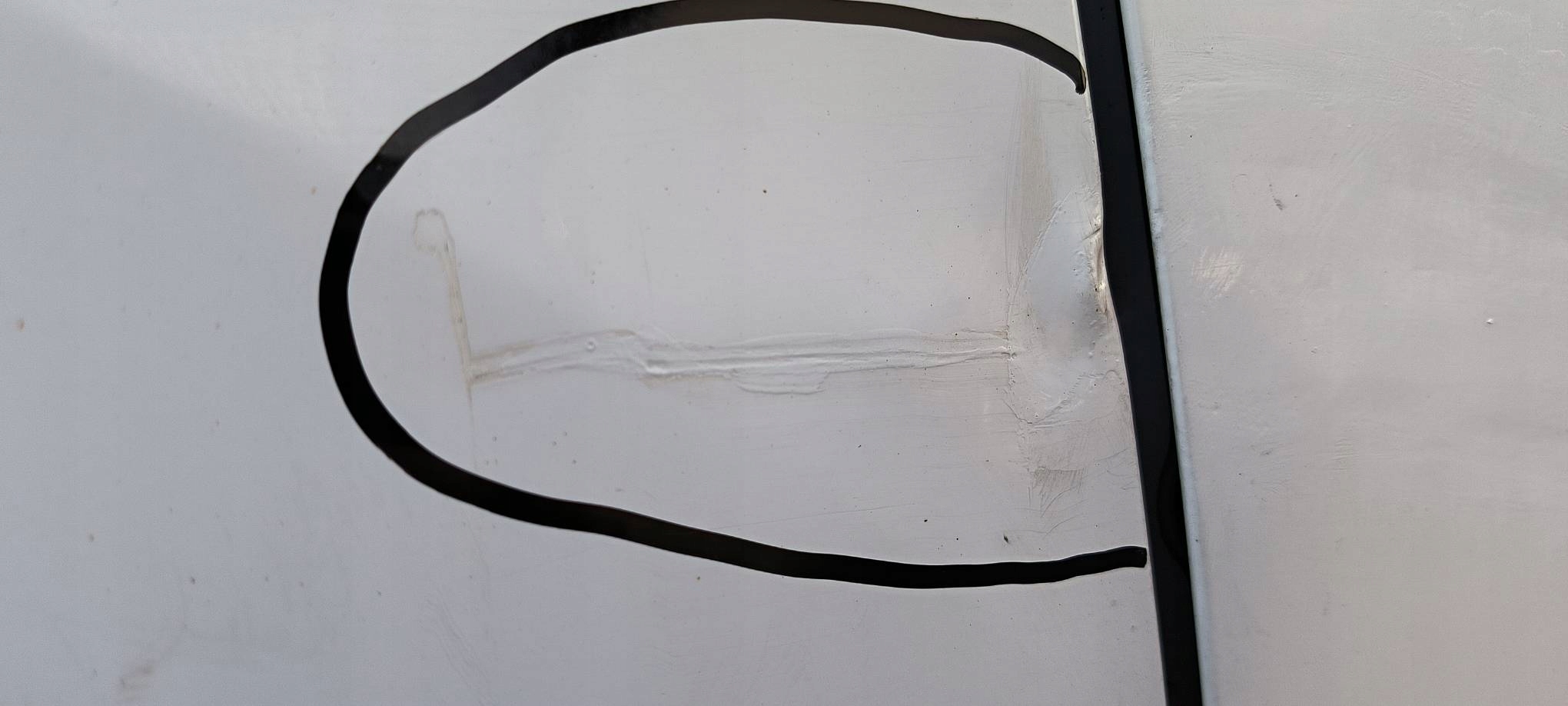 LONGHERONE parafango Destra posteriore FROZEN WHITE FORD TRANSIT CUSTOM L1H1