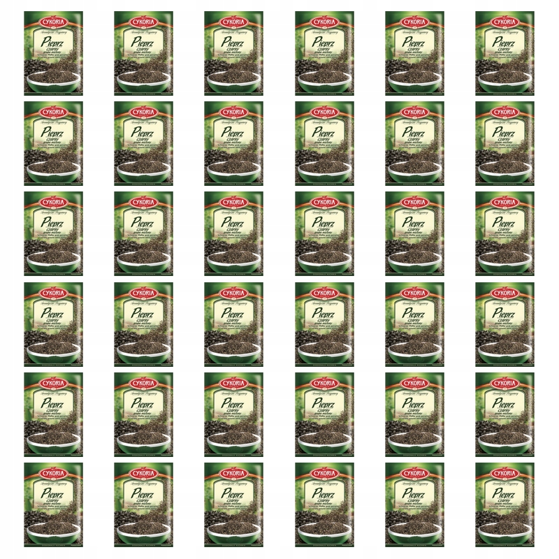 Pepř černý hrubě mletý Cykoria 20 g X36