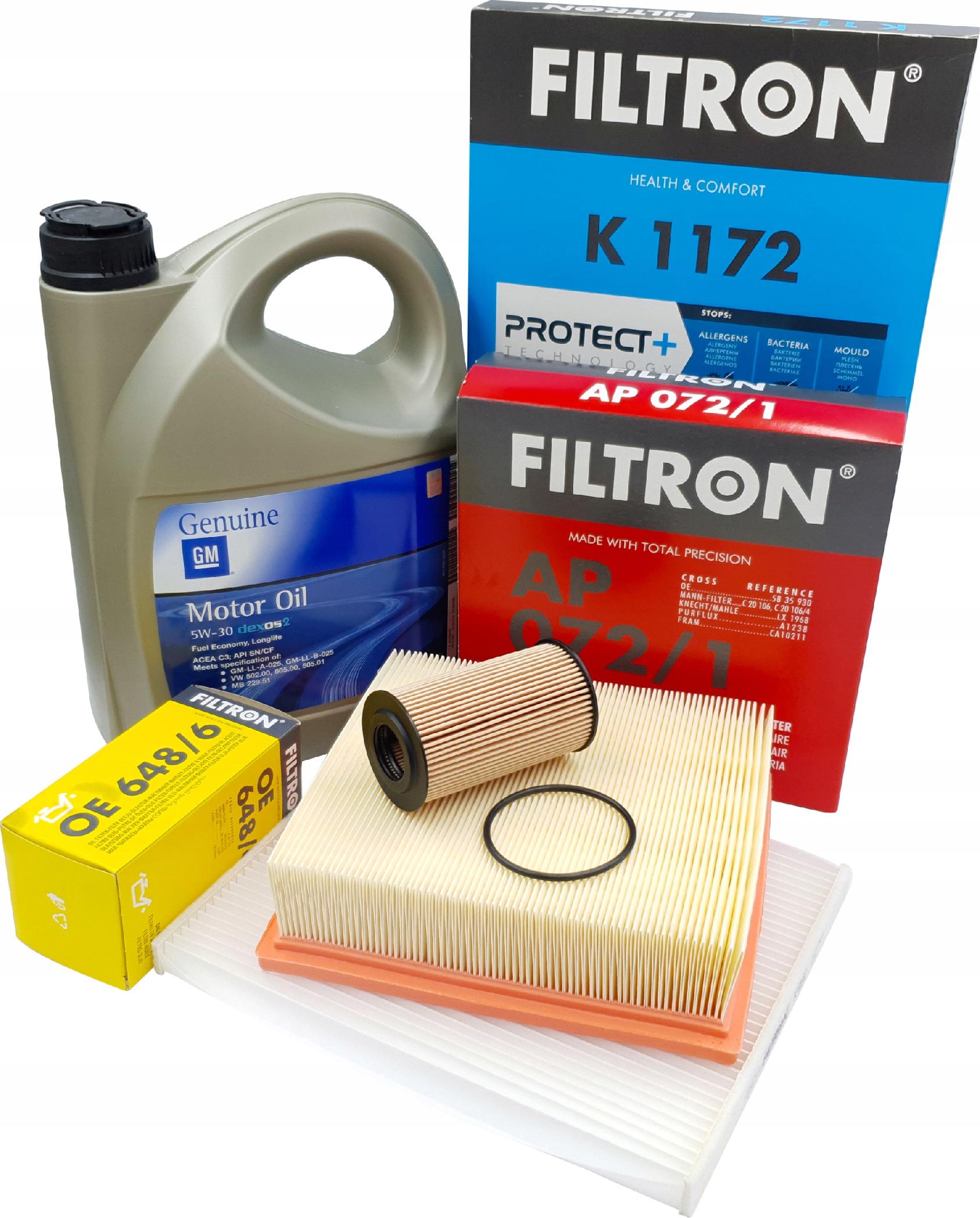 

Filtron Zestaw Filtrów Opel Corsa D 1.0-1.6 Olej