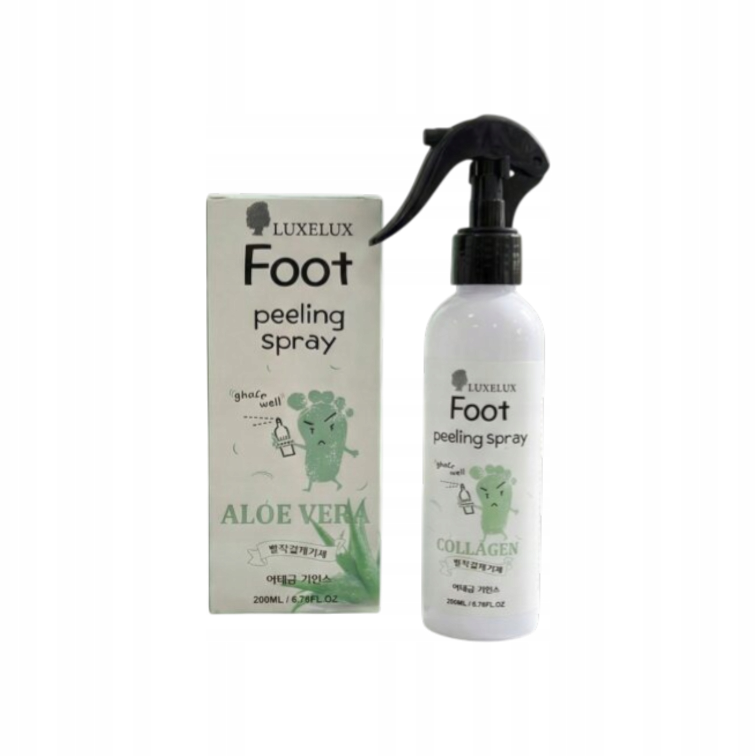 LUXELUX Peeling do Stóp Spray 200ml Usuwa Martwy Naskórek