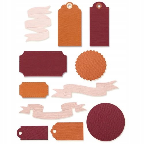 Vykrajovač Sizzix Vintage Tags & Banners (12 Ks) (666250)