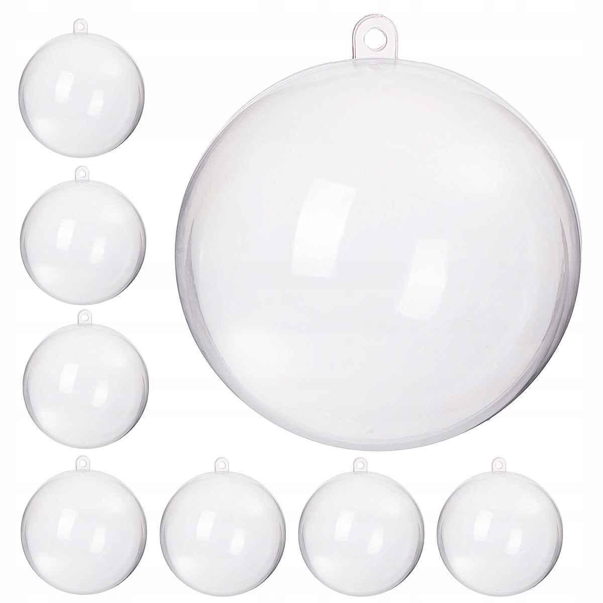 

Kula Bombka Akrylowa Kule Bombki Plastik 16cm 8szt