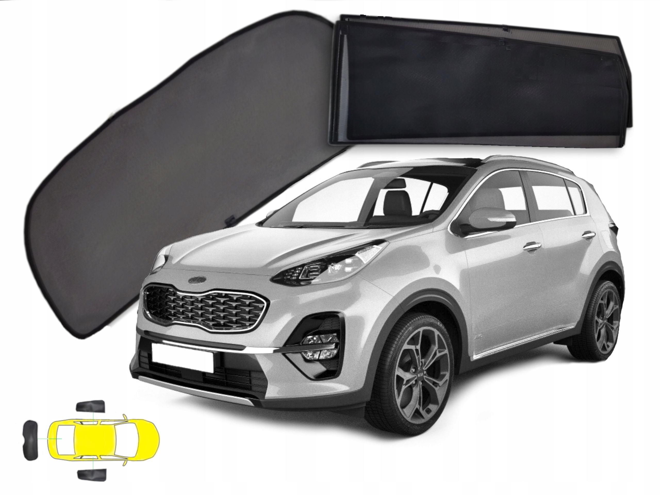 Dedikované sluneční clony – Sportage IV 4