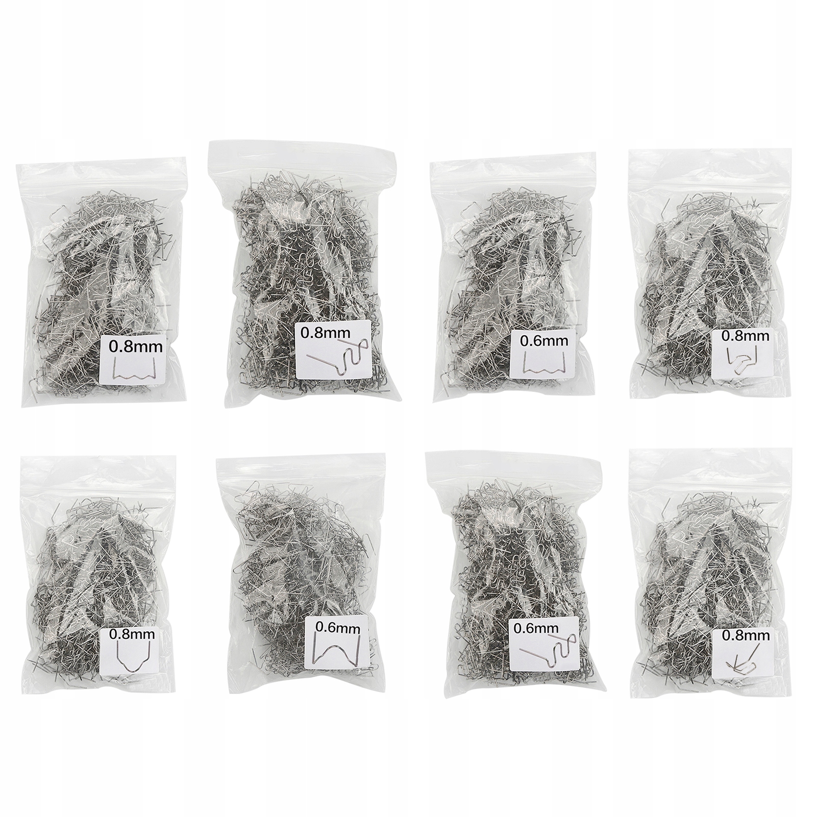 

zszywki do zgrzewarki plastiku 8 typów,800SZT