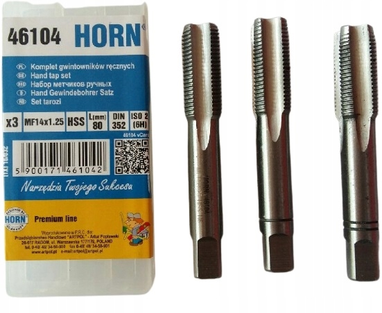 

Gwintownik 14x1.25mm/3szt.