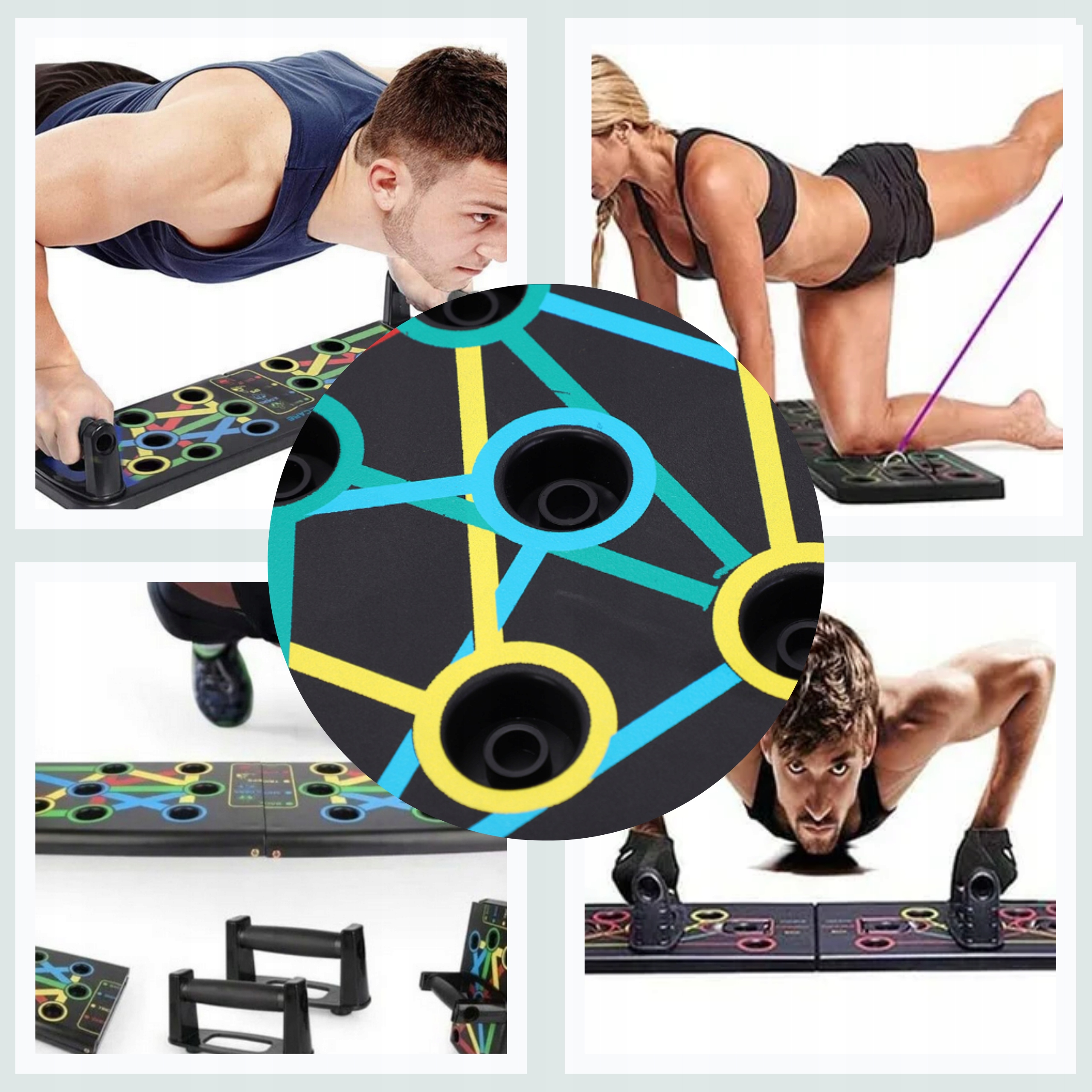 DESKA UCHWYTY DO POMPEK ĆWICZEŃ POMPKI PUSH 16w1 Model SODGZ1