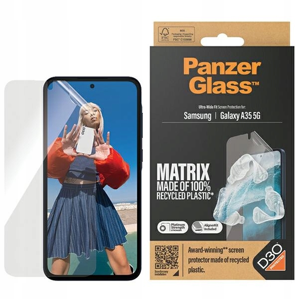 Sklo PanzerGlass Matrix Ultra-Wide Fit pro Samsung A35 5G A356 Screen Prot