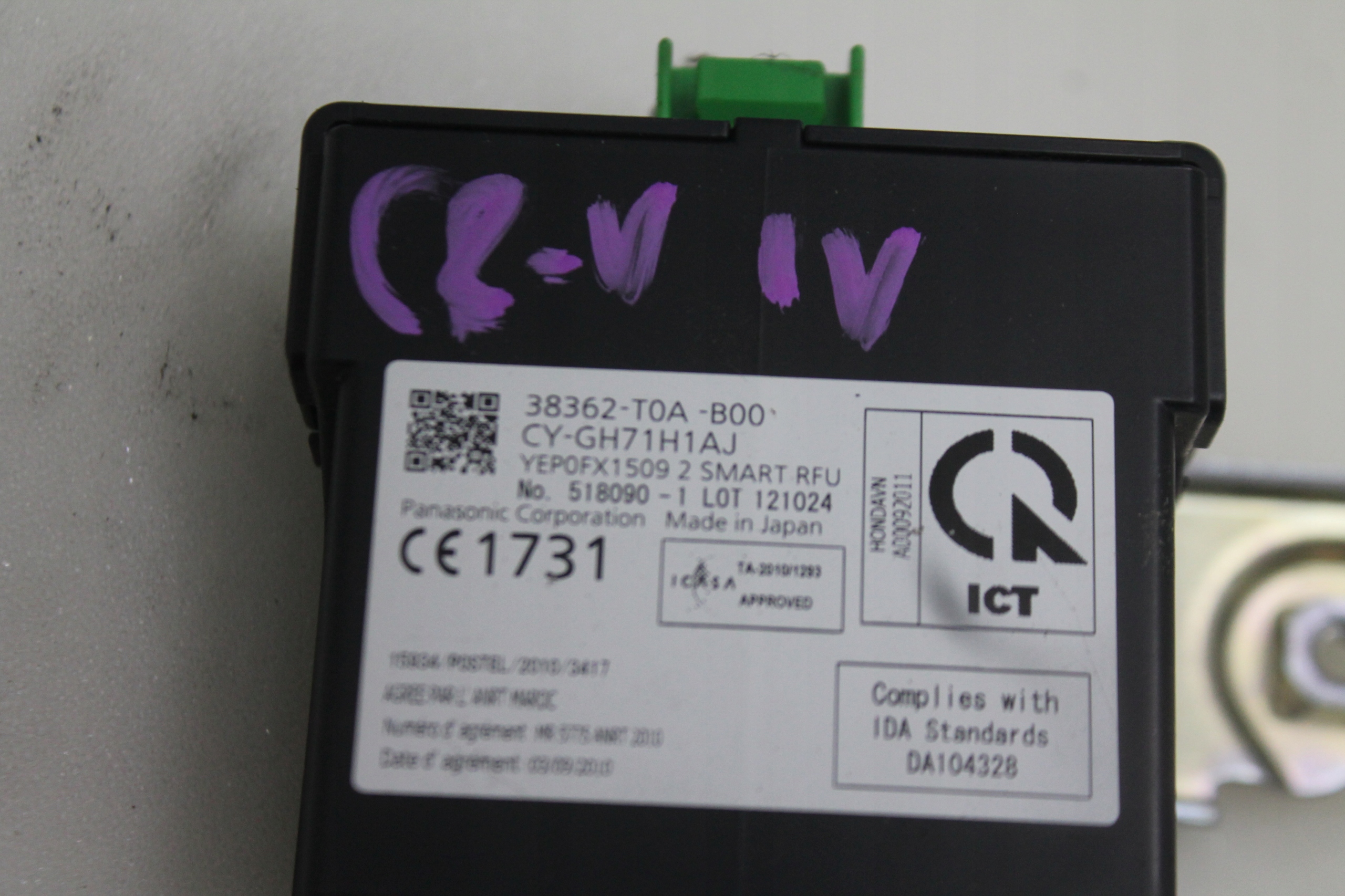 MODULO CENTRALINA 38362-T0A-B00 HONDA CR-V 4 IV 2.2 E-DTEC 12-18