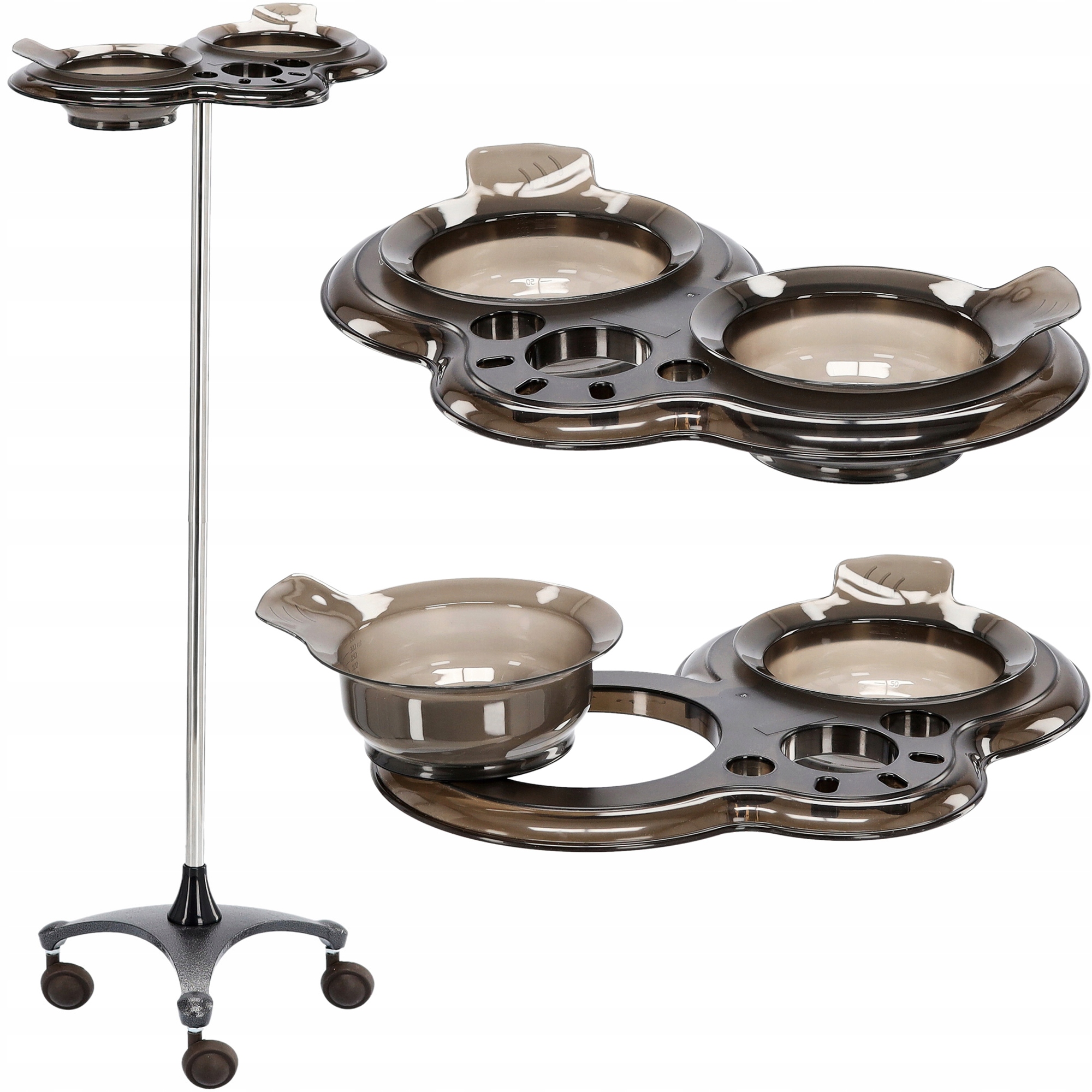 Wózek pomocnik fryzjerski do farbowania kosmetyczny do salonu SPA statyw