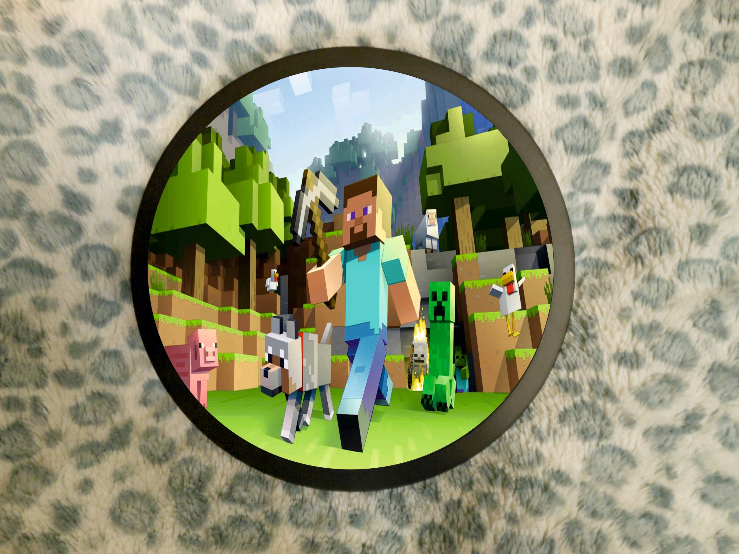 Plafon kinkiet Panel MINECRAFT okrągły Marka 100