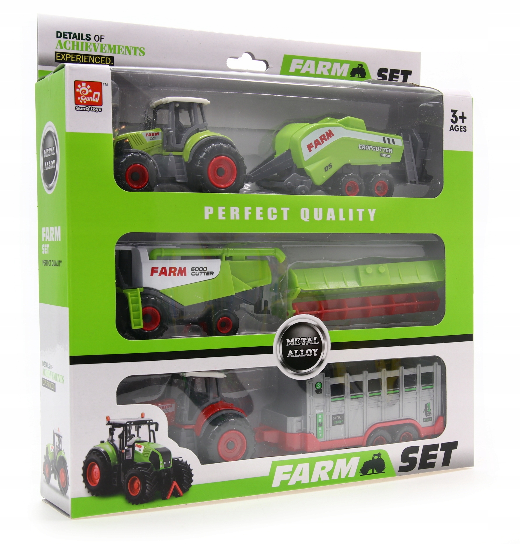 Zestaw maszyn rolniczych Farma TRAKTOREK MASZYNY Materiał metal plastik