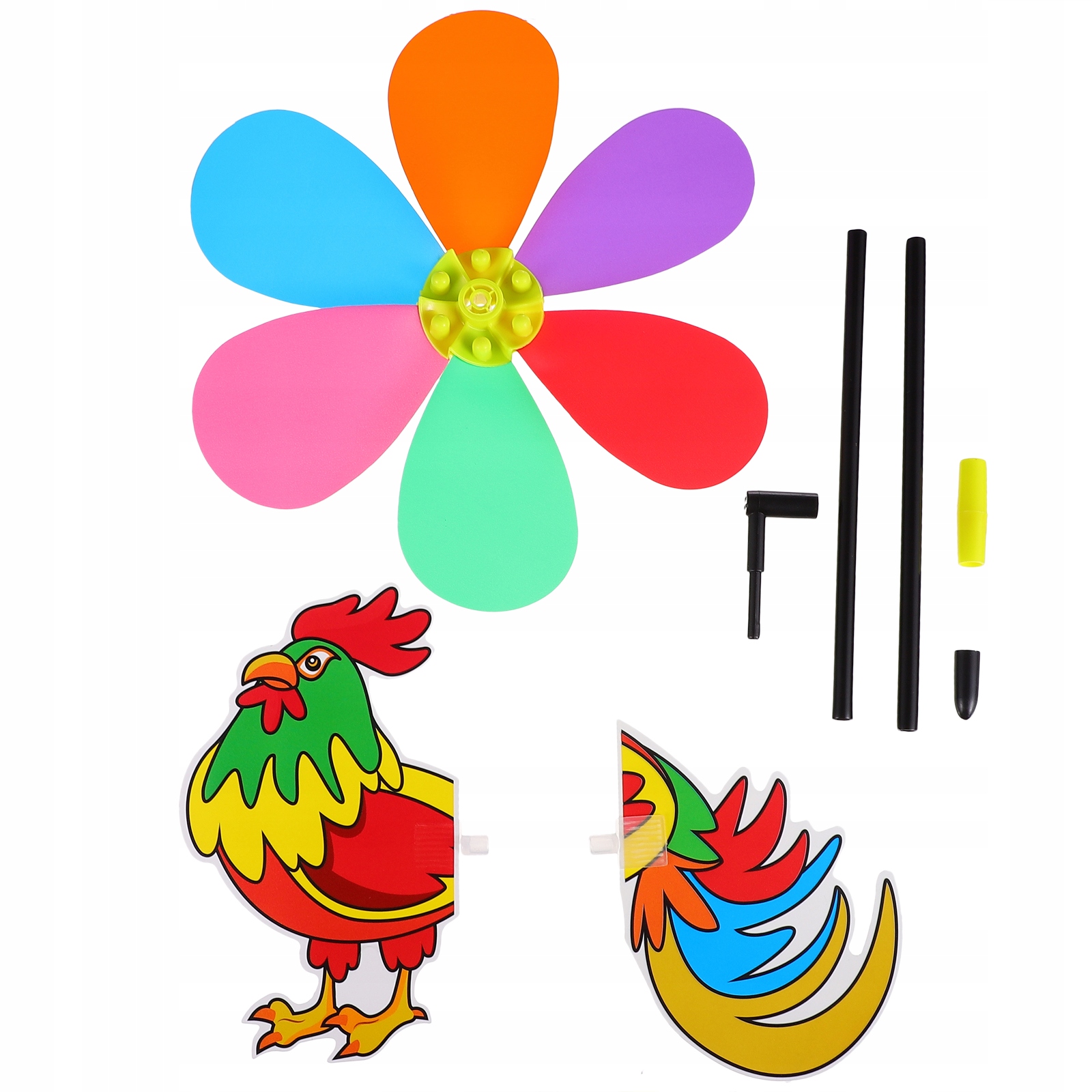 KOLOROWY WIATRAK ZEWNĘTRZNY DEKORACJE WIATRAK ZWIERZĘCY KRESKÓWKA EAN (GTIN) 4894931824523