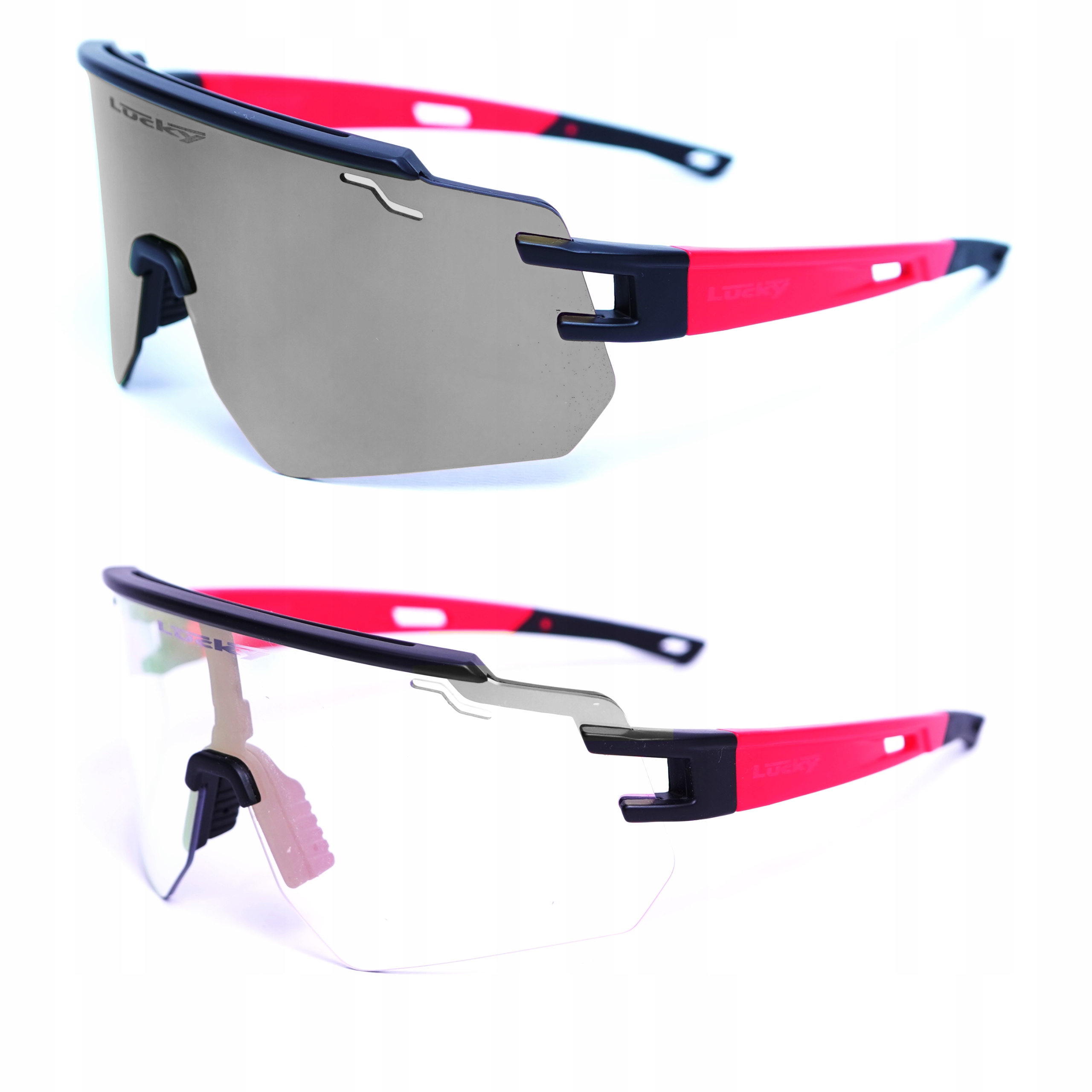 Fotochromatické Zrcadlové běžecké brýle na kolo, sportovní sluneční brýle