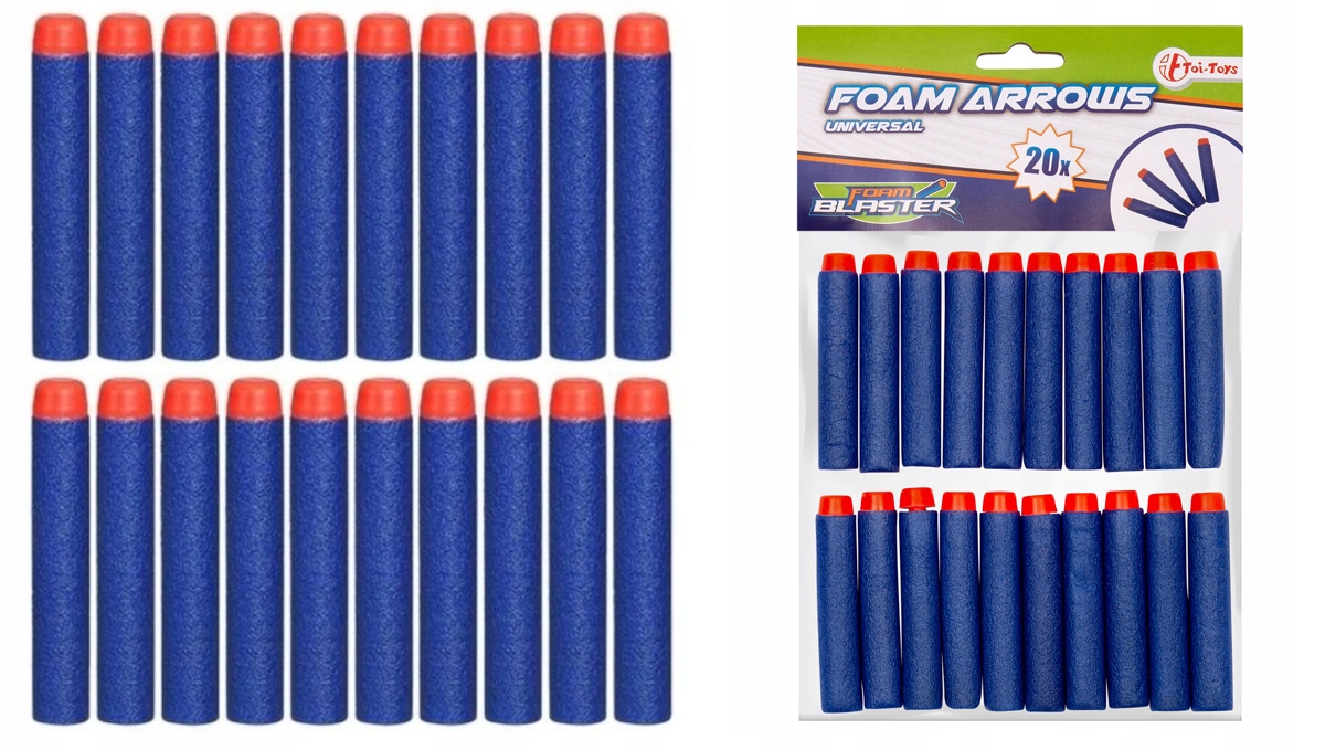 

20x Piankowa Strzała Strzały Nerf N-strike Karabin