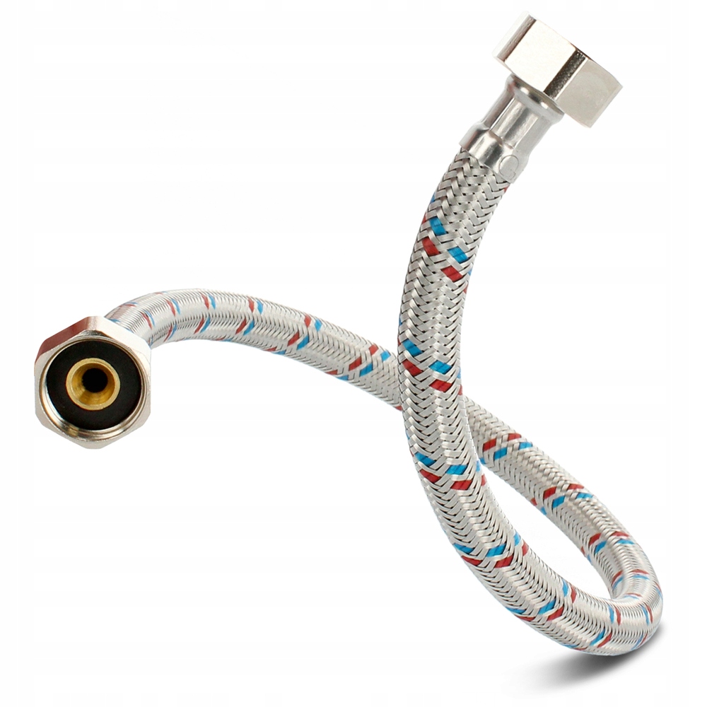 Wąż wężyk przewód do wody w oplocie Diamond 1/2 x 1/2 60 cm Długość 60 cm