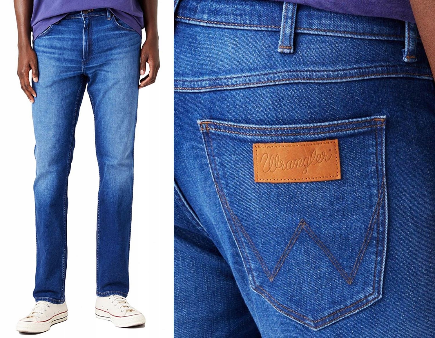 Wrangler Greensboro pánské jednoduché džínové kalhoty Heartbreaker W42 L34