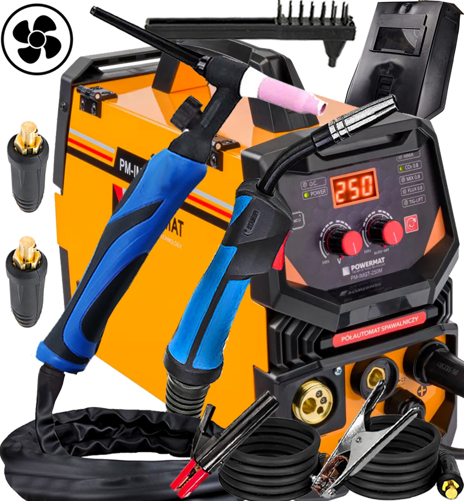 SPAWARKA INWERTOROWA MIG POWERMAT FLUX 250A 230V