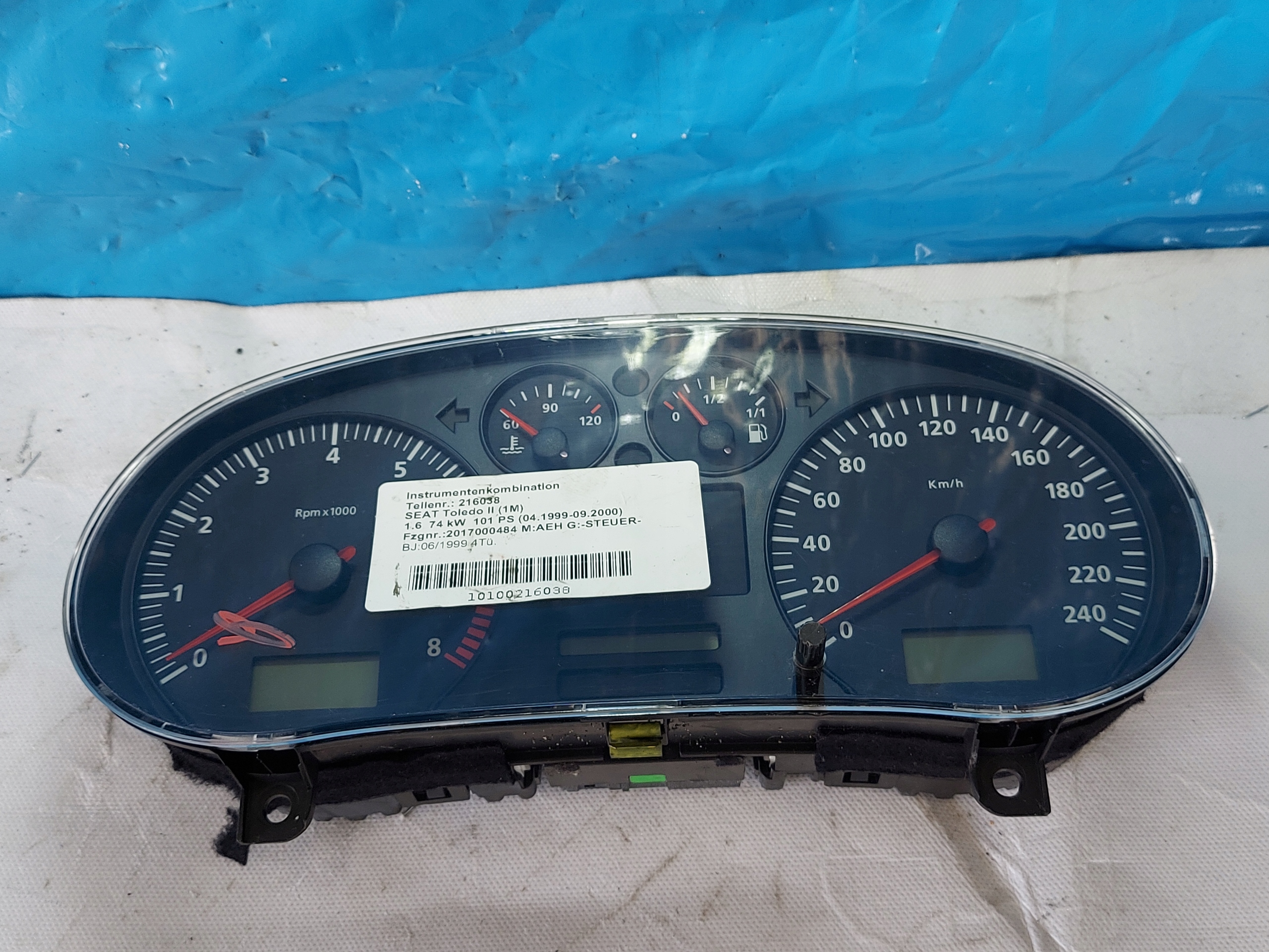 dials clock TOLEDO II 1.6 B 1MO919860S