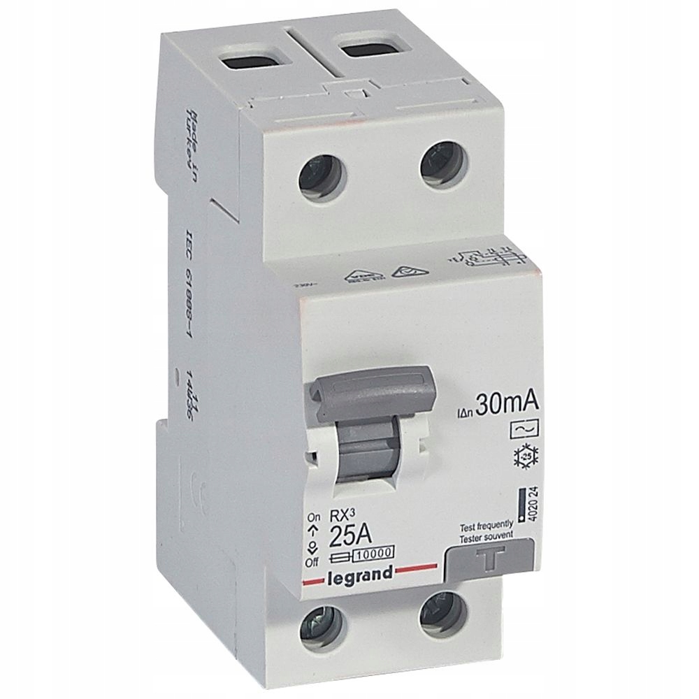 

Wyłącznik Różnicowoprądowy 25A 30MA 402024 Legrand