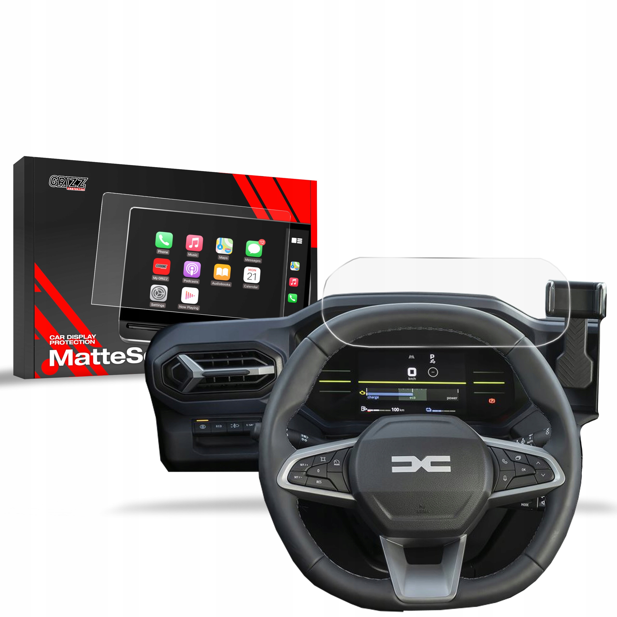 Folia Antyodciskowa do Dacia Duster Virtual Cockpit (2024-2025)
