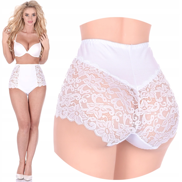 

Majtki Wysokie koronkowe Wyszczuplające plus size
