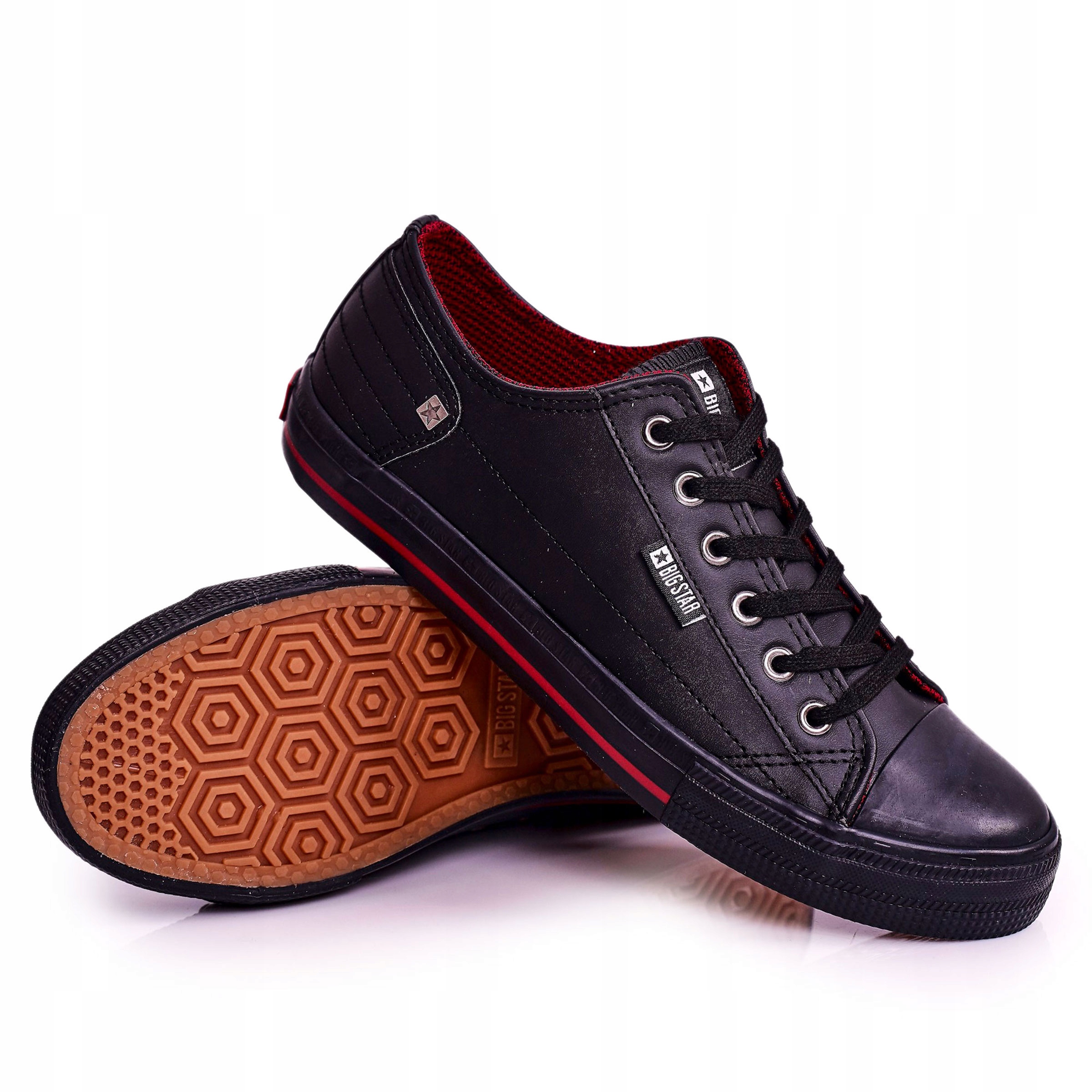 

Męskie Skórzane Trampki Big Star Czarne 43