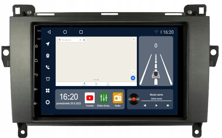 Rádio Android Mercedes W169 W906 W639 W245 Gps Wifi Usb 8/256 Gb Modem Sim