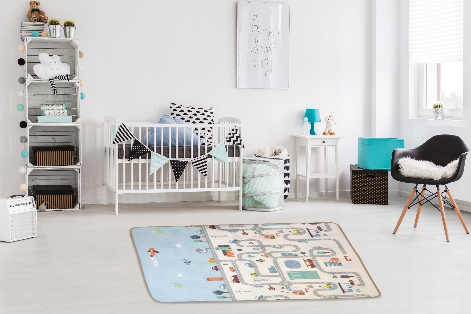 MATA EDUKACYJNA PIANKOWA MIASTO ULICE 150x100x1 Marka Humbi