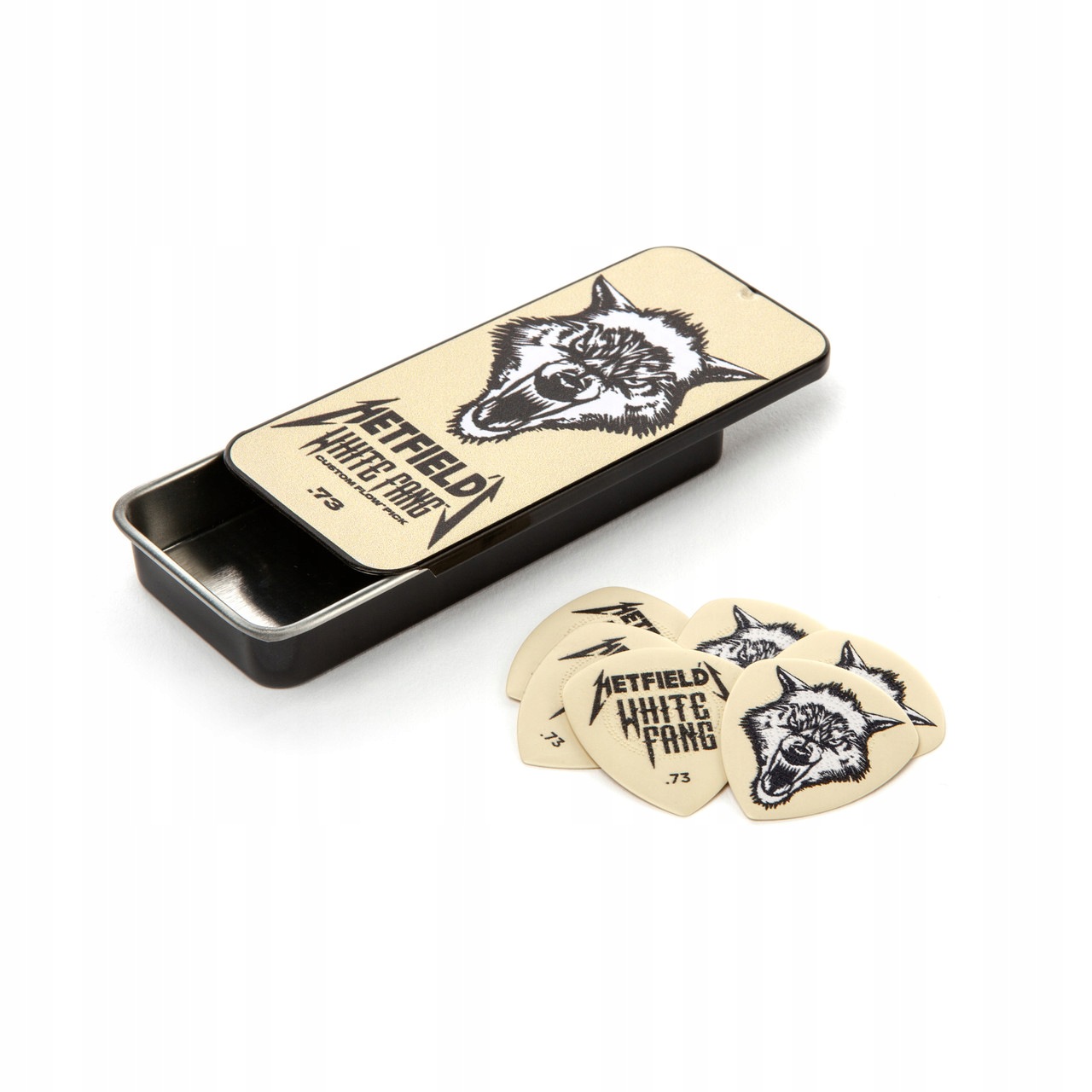 Kostki Dunlop Hetfield White Fang 0.73mm w kolekcjonerskiej puszce
