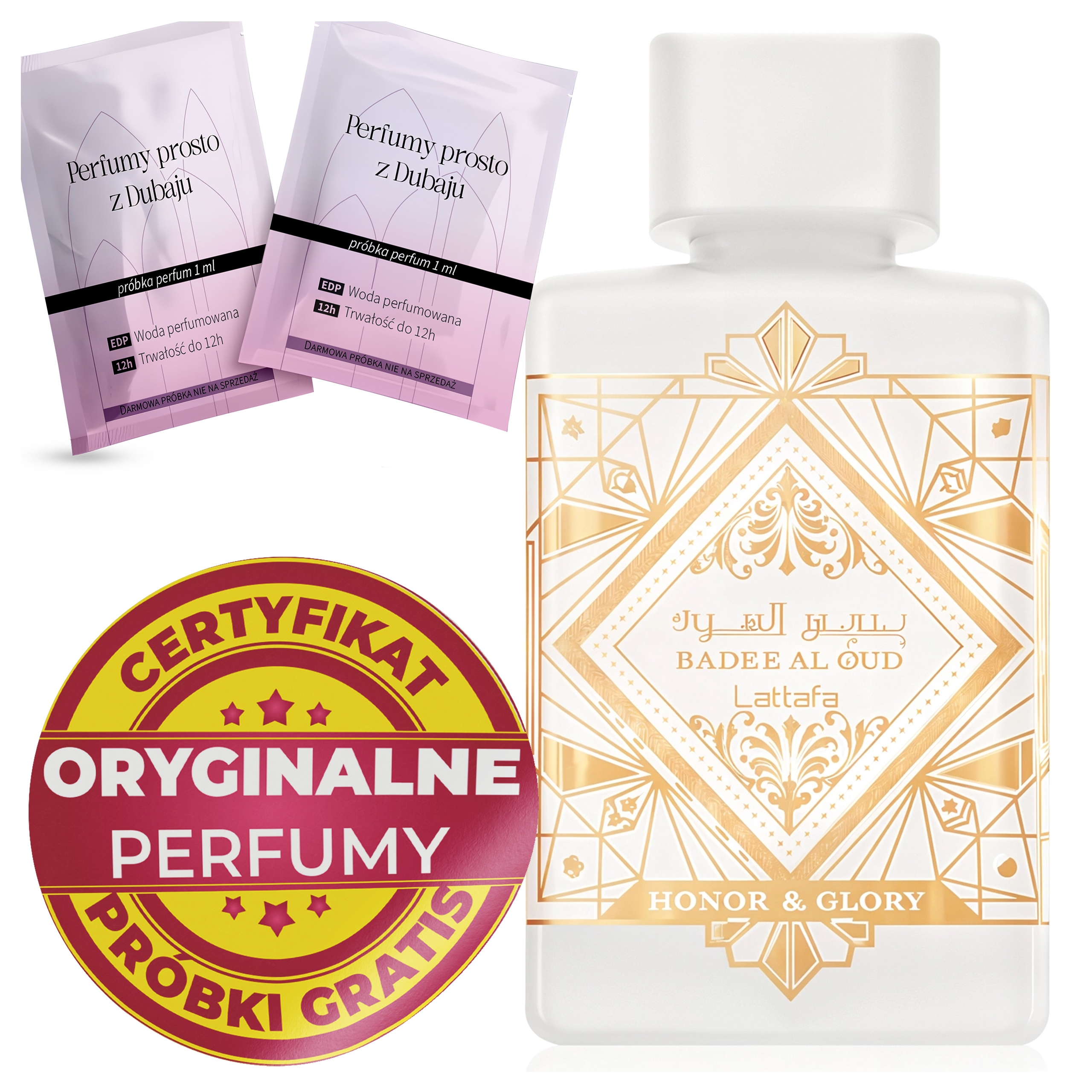 Perfumy Arabskie Lattafa Badee Al Oud Honor And Glory Oryginalne Próbki