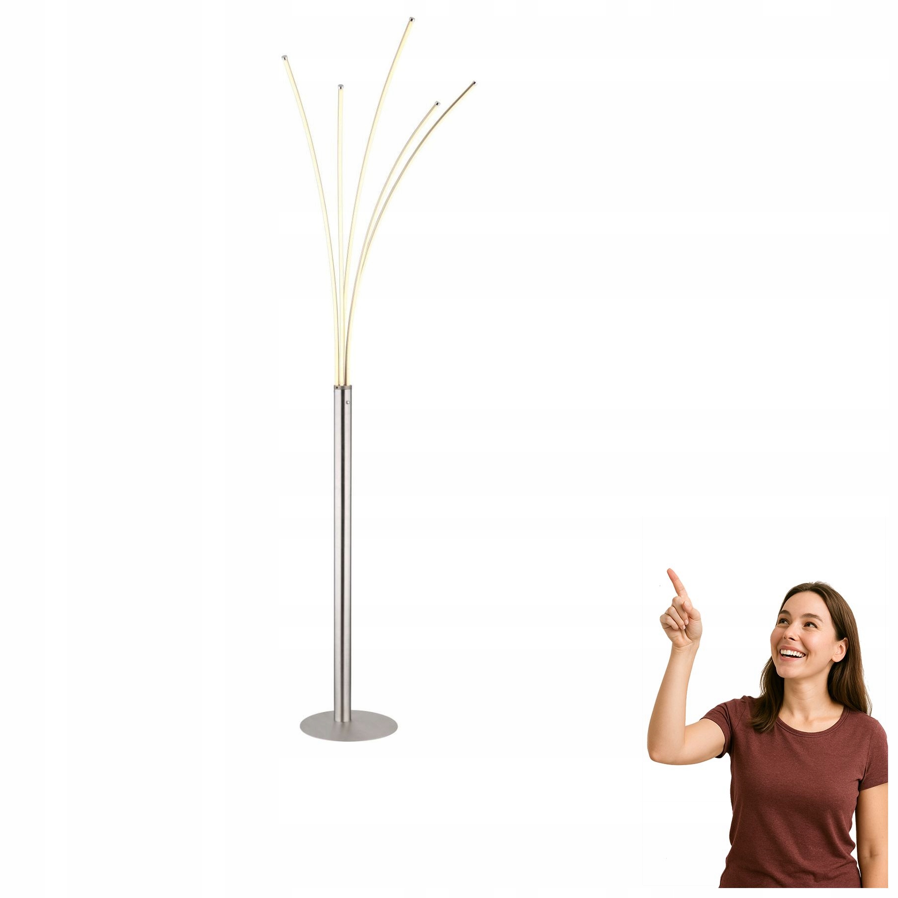Podlahová Led lampa 36W Bizzy 59229N Globo