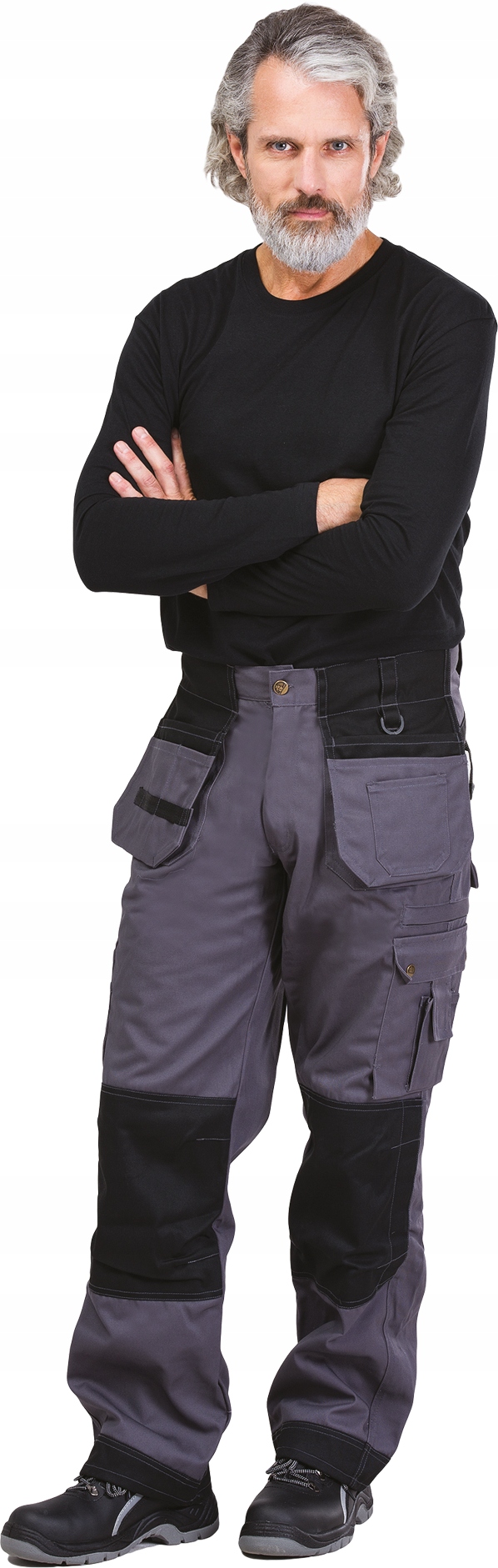 Mocne spodnie robocze monterskie do pasa Harver 48