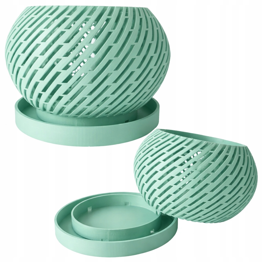 Stylový květináč na orchidej, domácí přístup vzduchu ke kořenům, tác 13 cm